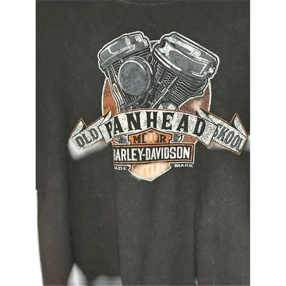 Harley-Davidson Men's XL Black Vintage Graphic T-Shirt Short Sleeve - Picture 2 of 4